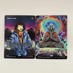 Lot of 2 MTG Brainstorm 0004/ Path to Exile 0001 (Borderless) Full Art TMNT PZA - Image 2