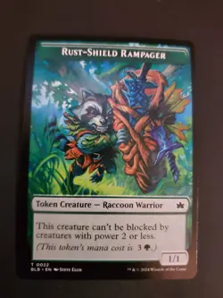 Rust-Shield Rampager Offspring Token Bloomburrow BLB MTG NM - Image 1