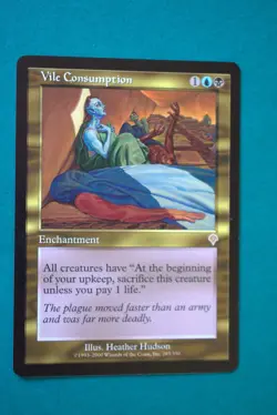 Vile Consumption - MTG - Invasion - Never Played - Magic The Gathering - Image 1