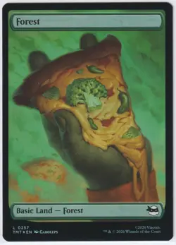FOREST (0257) 0257 TMNT: Magic The Gathering Foil NM - Image 1