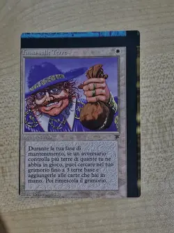 MTG Misprint Land Tax Italian Legends NFC White Back - Image 1