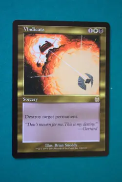 Vindicate - MTG - Apocalypse - Never Played - Magic The Gathering - Image 1
