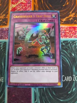 Yu-Gi-Oh! TCG Gravedigger's Trap Hole MP21-EN086 Ultra Rare 1st Ed Near Mint - Image 1