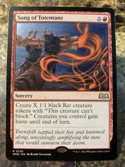 MTG TCG Wilds of Eldraine Song of Totentanz 0150 Regular Rare - Image 1