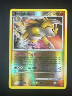 Pokemon Sandslash Platinum 42/147 Reverse Holo Stage 1 90 HP TCG LP - Image 1