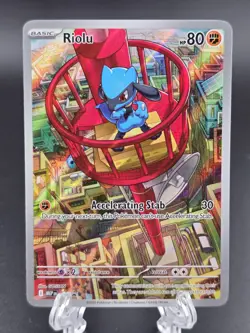 Pokemon TCG Mega Evolutions Riolu Black Star Promo Card - Image 1