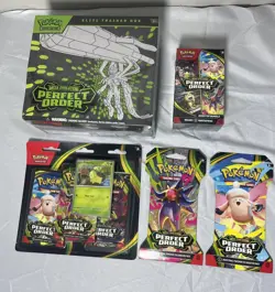 Pokemon TCG Lot of 5 Items as Pictured - Mega Evolutions Perfect Order Brand New - Image 3