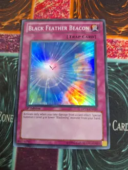 Yu-Gi-Oh! TCG Black Feather Beacon - Crow DP11-EN029 Super Rare 1st Edition NM - Image 1