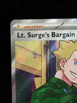 Pokemon TCG Lt. Surge’s Bargain 170/132 Mega Evolution- NM Ultra Rare FULL ART - Image 2