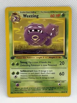 1999 | Pokemon Fossil | Weezing 1st Edition | 45/62 - Image 1