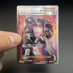 Pokemon XY Fates Collide Team Rockets Handiwork 124/125 Trainer Card - Image 1
