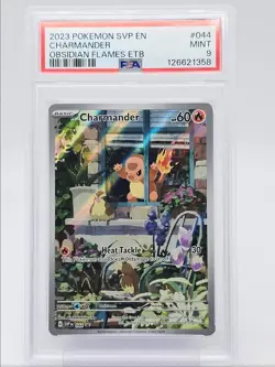 CHARMANDER 2023 POKEMON SVP OBSIDIAN FLAMES BS PROMO #044 PSA 9 Q5677 - Image 1