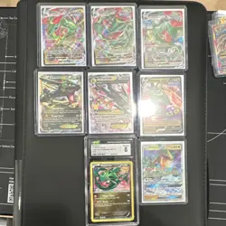Pokemon TCG Rayquaza Lot - GX, EX, V, VMAX, Legendary Treasures, 8 Cards English - Image 1
