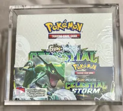 Pokemon CELESTIAL STORM Booster Box 36 packs - SEALED ACRYLIC CASE INCLUDED - Image 1