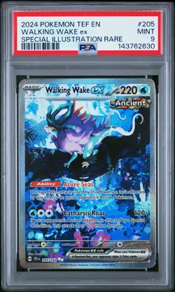Walking Wake EX 205/162 Special Illustration Rare Pokemon PSA 9 *630 - Image 1