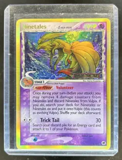 2006 Pokemon EX Dragon Frontiers Ninetales Delta Species Reverse Holo #8/101 - Image 1