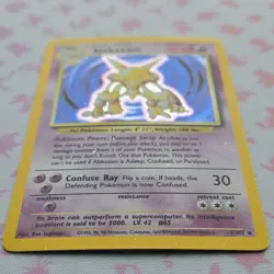 Pokemon TCG Alakazam Base Set Holo Rare 1/102 80HP 1999 Wizards - Image 2