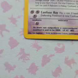 Pokemon TCG Alakazam Base Set Holo Rare 1/102 80HP 1999 Wizards - Image 3