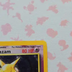 Pokemon TCG Alakazam Base Set Holo Rare 1/102 80HP 1999 Wizards - Image 5
