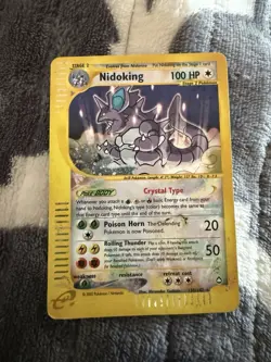 Pokemon Nidoking 150/147 Aquapolis Secret Rare Holo 2002 English TCG Card - Image 1