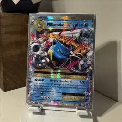 Pokemon M Blastoise EX Ultra Rare Holo 22/108 Evolutions Mega Card - Image 1
