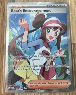Pokemon Perfect Order Rosa's Encouragement 114/88 Secret Rare Full Art TCG - Image 3