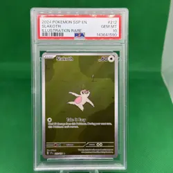 2024 POKEMON SSP EN-SURGING SPARKS ILLUSTRATION RARE #212 SLAKOTH PSA 10 - Image 1