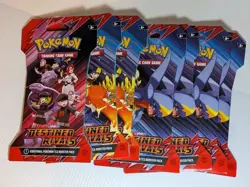 Pokemon Scarlet & Violet Destined Rivals Lot 7 Sleeved Booster Packs English New - Image 1