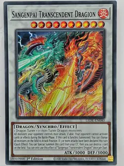 Yu Gi Oh - LEDE-EN040 Sagenpai Transcendent Dragion - Super Rare - Image 1