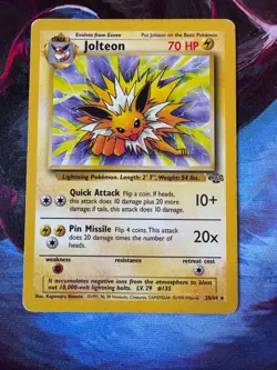 Pokemon Jolteon TCG Jungle 20/64 Regular Rare Non-Holo - Image 1