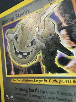 Pokemon Shining Steelix Neo Destiny Holo Secret Rare 112/105 90 MP Unlimited - Image 2