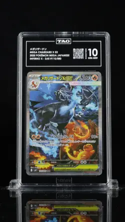 Mega Charizard X Ex Inferno X 110/080 SAR TAG 10 (969) POKEMON - Image 1