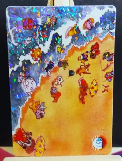 POKEMON POCKET MONSTERS VENDING PRISM STICKER 457 FRIENDS DAY AT THE BEACH - Image 2
