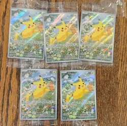 Lot of x5 Pokemon TCG Pikachu Paldea Adventure Chest SVP 088 Promo Sealed NM - Image 2