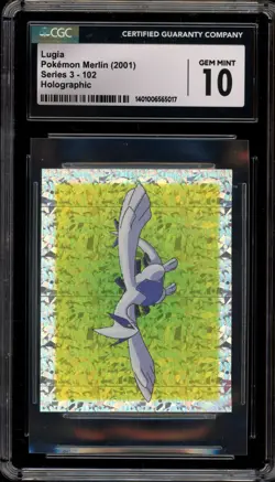 Pokemon Lugia Merlin Series 3 Holographic #102 CGC 10 Gem Mint - Image 1