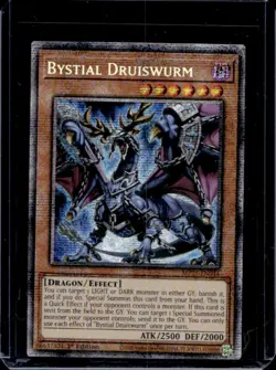 2025 Yu-Gi-Oh! Mega Tin Bystial Druiswurm Starlight Rare 1st Edition #MP25-EN044 - Image 1