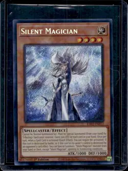2020 Yu-Gi-Oh Silent Magician Prismatic Collector's Rare 1st Edition #RA02-EN012 - Image 1