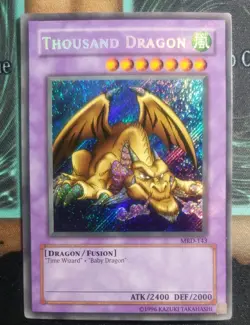 FOIL BLEED ERROR Yu-Gi-Oh! Thousand Dragon Secret Rare Unlimited MRD-143 YUGIOH - Image 1