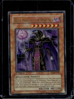 2006 Yu-Gi-Oh! Spellcaster's Judgment 1st Dark Eradicator Warlock #SD6-EN001 - Image 1