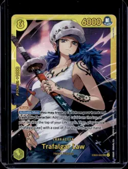 2026 One Piece Heroines Edition Trafalgar Law Secret Rare #EB03-062 - Image 1
