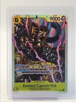 EUSTASS "CAPTAIN" KID 2025 ONE PIECE ROYAL BLOOD SUPER RARE OP10-112 Q5037 - Image 1