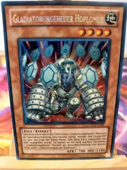Gladiatorungeheuer Hoplomus LCGX-DE239 Secret Rare Deutsch NM YUGIOH - Image 1