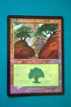 Forest (FOIL #349) - MTG - Invasion - Never Played - Magic The Gathering - Image 1