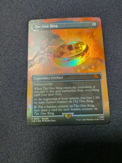 Magic: The Gathering The One Ring Foil Promo Legendary Artifact Rare 2023 - Image 1