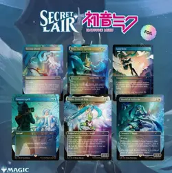 Mtg Secret Lair Hatsune Miku Winter Diva English Rainbow Foil NEW Sealed - Image 2