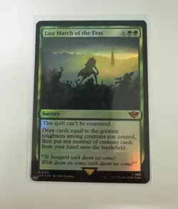 Last March of the Ents - Foil - MTG - LTR #0172 Pack fresh - Image 1
