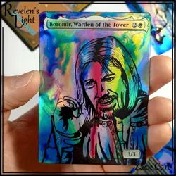 Boromir, Warden of the Tower Alter - Hand Painted MTG Altered Art Magic - Image 1