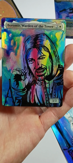Boromir, Warden of the Tower Alter - Hand Painted MTG Altered Art Magic - Image 2