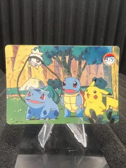 Pokemon Vintage Pocket Monsters Vending HOLO Prism Sticker 1999 Nintendo Japan - Image 2