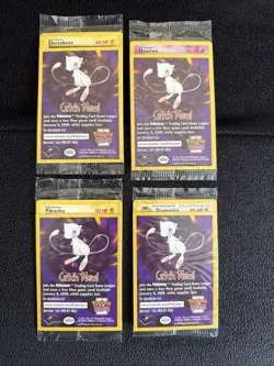 Pokemon The First Movie DRAGONITE MEWTWO ELECTABUZZ PIKACHU WB Promo 1999 Sealed - Image 1